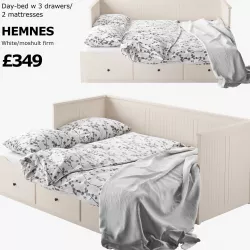 IKEA HEMNES bed 2 3D model
