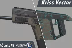 Kriss Vector Low-poly  3D model