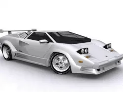 Lamborghini Countach SV Low-poly  3D model