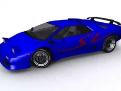 Lamborghini Diablo SV Low-poly  3D model