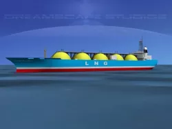 LNG Tanker Ship 3D model