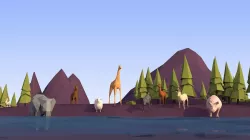 Low Poly Forest Animals Pack 1 Low-poly  3D model