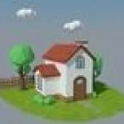 Low Poly House Low-poly  3D model