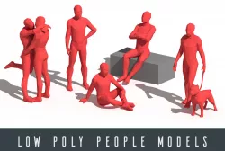Low poly people Low-poly  3D model