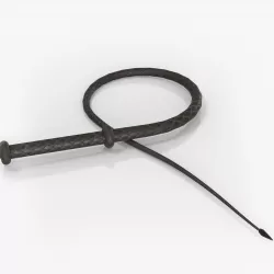 Lowpoly Leather Whip Low-poly  3D model