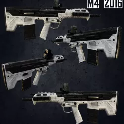 M4 2016 military guns  Low-poly  3D model