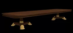 Mahogany Dining Room Table Extra Large 3D model