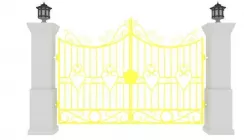Medieval Gate 3D model