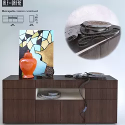 Metropolis credenza -sideboard wood Alf Dafre 3D model