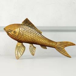 Midcentury Solid Brass Koi Fish 3D model