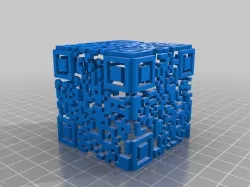 Minecraft Designed QRCode Cube