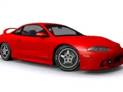 Mitsubishi Eclipse 1995 Low-poly  3D model