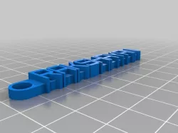 My Customized Message Keychain