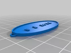 My Customized Oval Keychain