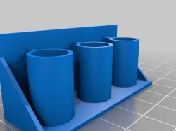 My Customized Tool Holder ( OpenSCAD Parametric ) With Mounting Holes