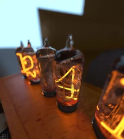 Nixie Time Machine 3D model