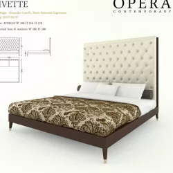 Opera Contemporary Ivette bed 42700 20 3D model