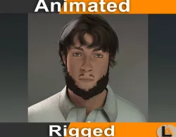 pakistani man Low-poly  3D model