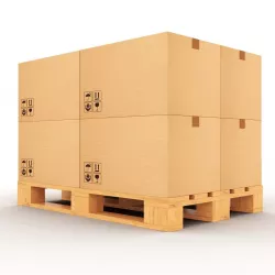 Pallet with boxes Low-poly  3D model
