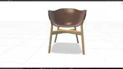 Pocket Chair Low-poly  3D model
