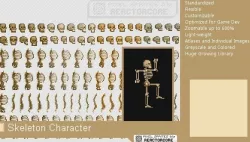 PSRC Skeleton Character 3D model