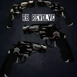  R8 Revolver 3d models low poly Low-poly  3D model