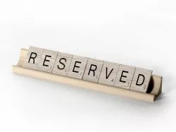 Scrabble Letter Tiles Reserved 3D model