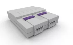 SNES Console 3D model