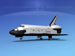 Space Shuttle Endeavour Landing MP 2-3  3D model