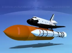 STS Shuttle Discovery  Launch LP1-4 3D model