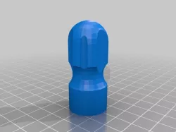 Stubby handle for 2.5mm hex shaft
