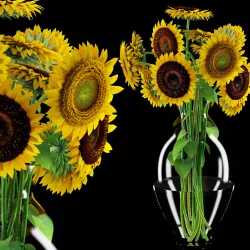 Sunflowers 3D model