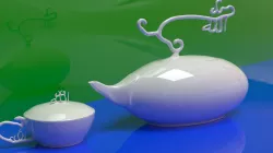 Teapot and Cup 3D model