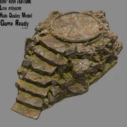 Temple Low-poly  3D model