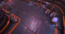 Top-Down Sci Fi Factory Level Construction Kit Low-poly  3D model