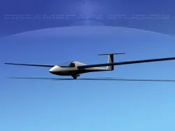 Venture Sailplane Low-poly  3D model