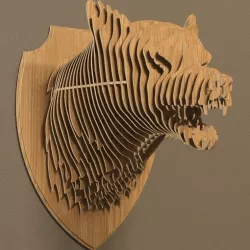Wolf head 3D model
