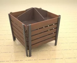Wooden Dump Bin 3D model