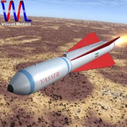 Yasser Missile Low-poly  3D model
