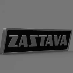 Zastava logo 3 3D model