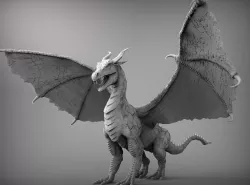 Zbrush Dragon 3D model