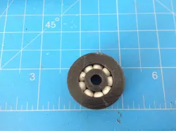 1.25" OD, 0.25" ID single race radial bearing using Airsoft pellets