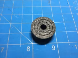 1" OD, 0.25" ID Single Race Radial Bearing with Retaining Cage using Airsoft Pellets