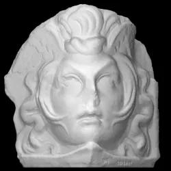 Acroterium corner stone