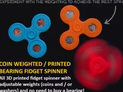 Adjustable Coin Weighted Fidget Spinner