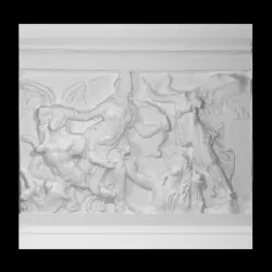 Athena fights Alkyoneus