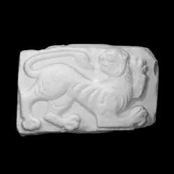 Bas-relief with lion figure