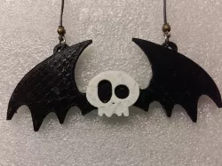 Bat Skull Pendant two colors