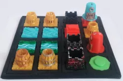 "Battle of Golems. Learning to Program you Robots" board game 3D models