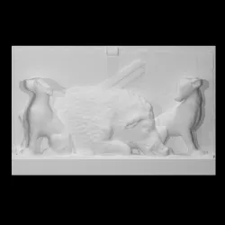Boar and Two Dogs